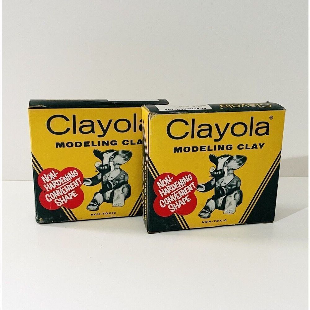 Vintage‎ Crayola Modeling Clay New In Box Set Of 2 Binney Smith